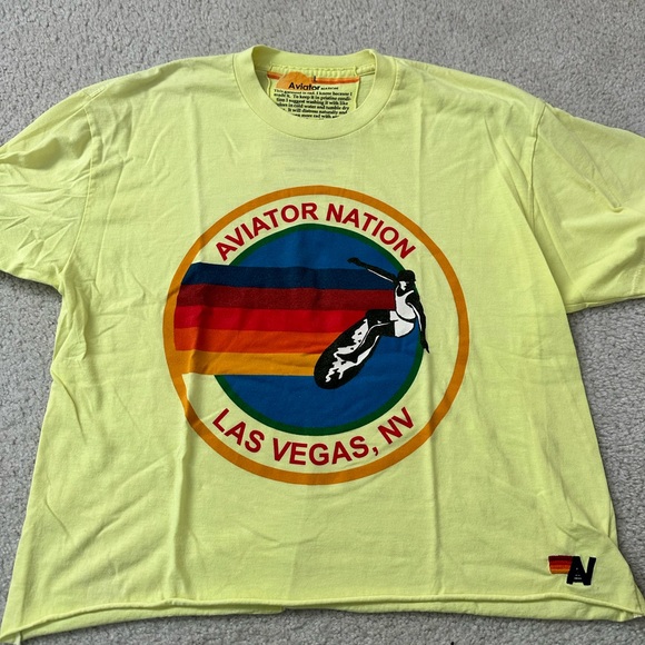 Aviator Nation Tops - Aviator Nation Yellow Graphic T-Shirt